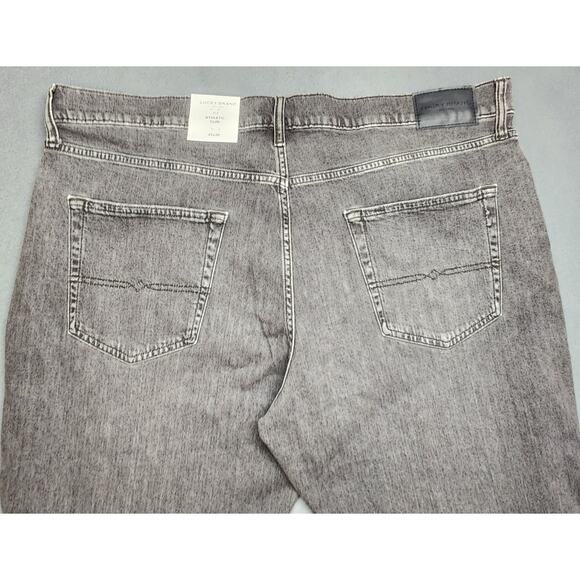 Lucky Brand Men's 412 Athletic Slim Fit Charcoal Denim Jeans Size 42x30 - Picture 6 of 6